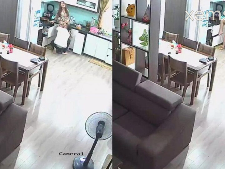 Ảnh 3 của Hack Camera Cặp vợ chồng việt vợ đang nấu ăn thì chồng lột đồ bú lồn và bế lên chịch khắp nhà – Phần 1